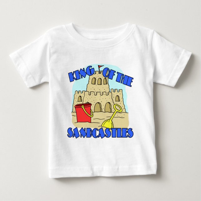 Camiseta Para Bebê Rei Dos Sandcastles (Frente)