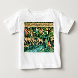 Camiseta Para Bebê Rei Medieval Arthur William Morris