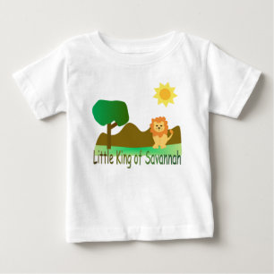 Camiseta Para Bebê Rei pequeno do savana