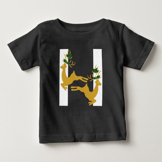 Camiseta Para Bebê Reindeer (Frente)