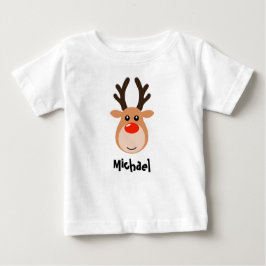 Camiseta Para Bebê Reindeer com o nome Toddler T-Shirt