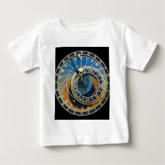 Camiseta Para Bebê Relógio Astronômico - Praga Orloj