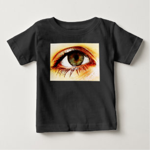 Camiseta Para Bebê Relógio ocular