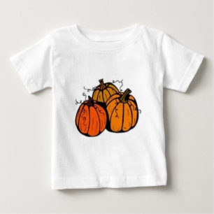 Camiseta Para Bebê remendo da abóbora