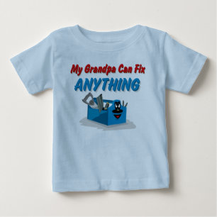 Camiseta Para Bebê Reparo qualquer coisa vovô