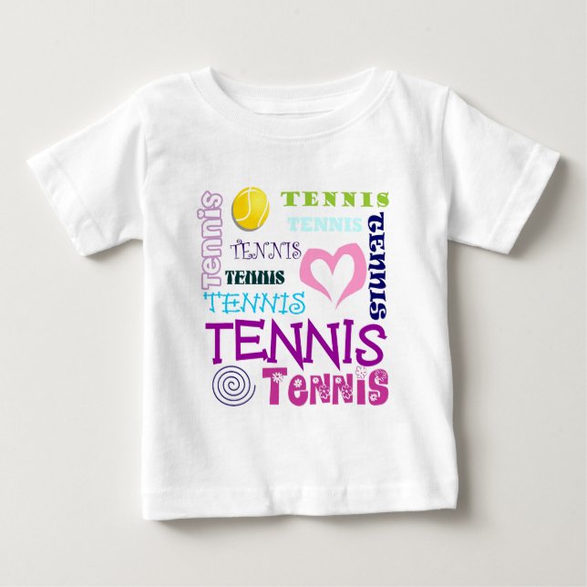 Camiseta Para Bebê Repetição de tênis (Frente)