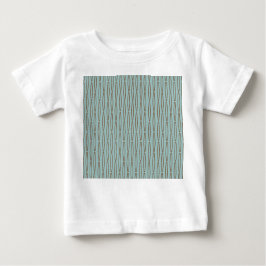Camiseta Para Bebê Repetição Geométrica Azul Pálido