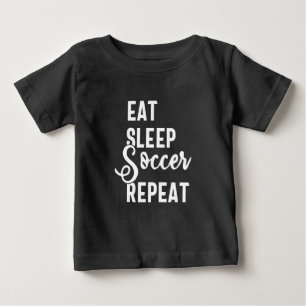 Camiseta Para Bebê repetir o futebol para dormir