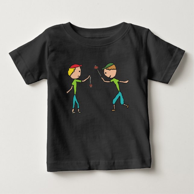 Camiseta Para Bebê Reproduzindo Conkers (Frente)