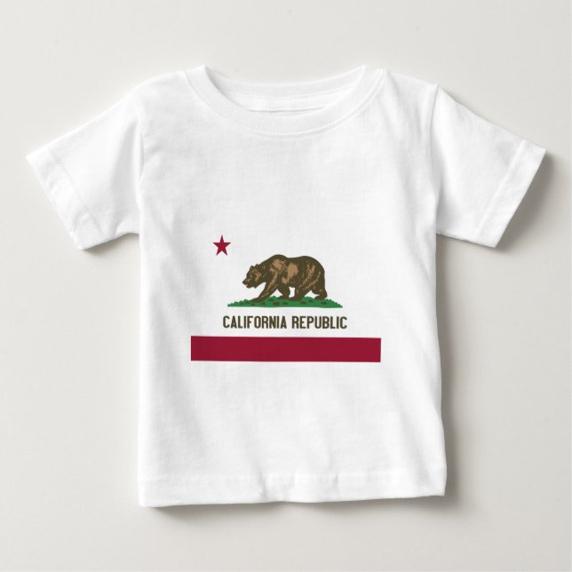 Camiseta Para Bebê República da Califórnia (Frente)