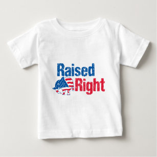 Camiseta Para Bebê - Republicano certo aumentado