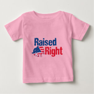 Camiseta Para Bebê - Republicano certo aumentado