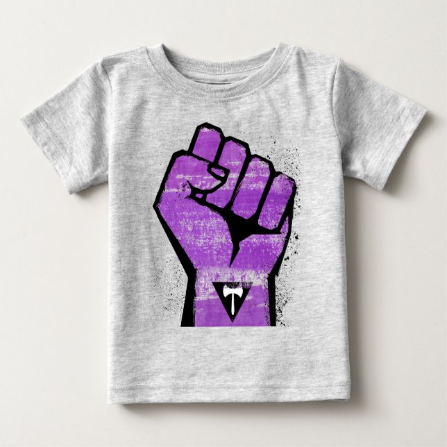 Camiseta Para Bebê Resistência Lésbica (Frente)
