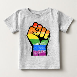Camiseta Para Bebê Resistência LGBT