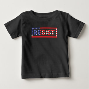 Camiseta Para Bebê RESISTENTE  Bandeira dos Estados Unidos