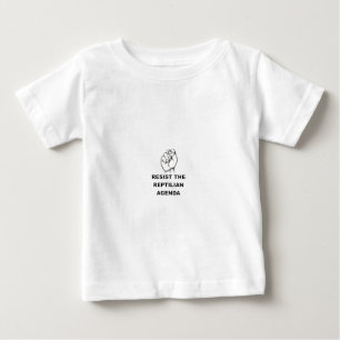 Camiseta Para Bebê Resistir À Agenda Reptiliana