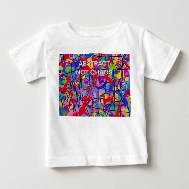 Camiseta Para Bebê Resumo Não Caos Bebê (Frente)