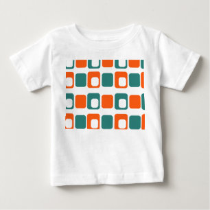 Camiseta Para Bebê Retângulos Abertos e Fechados Camisa-Bebê