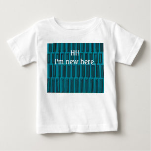 Camiseta Para Bebê Retângulos Contínuos