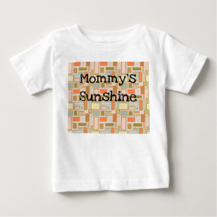 Camiseta Para Bebê Retângulos de Boho
