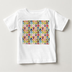 Camiseta Para Bebê Retângulos Striped