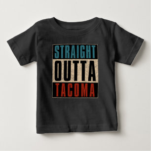 Camiseta Para Bebê Reto de Tacoma Washington WA
