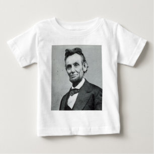Camiseta Para Bebê Retrato de Abe Lincoln 1