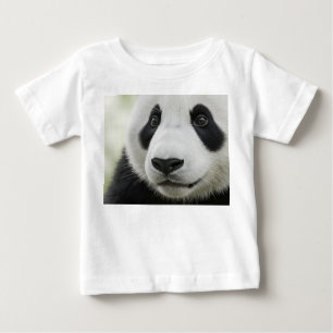 Camiseta Para Bebê Retrato de Face de Filhote de Panda Macro Extremo