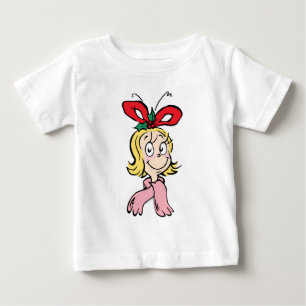 Camiseta Para Bebê Retrato Doce Cindy Lou Quem