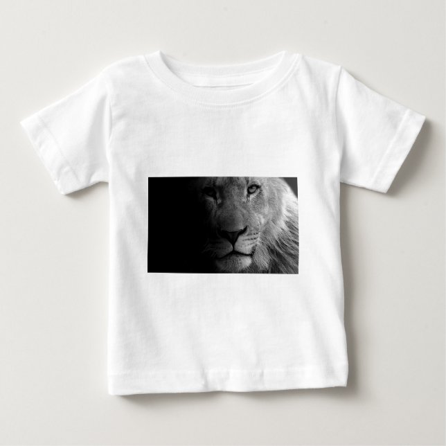 Camiseta Para Bebê Retrato Leitão de Liderança Motivacional em Branco (Frente)