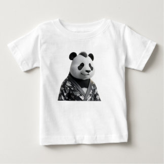 Camiseta Para Bebê Retrato sofisticado de panda em moda 3D
