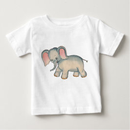 Camiseta Para Bebê Retro Baby Elephant Baby Romper