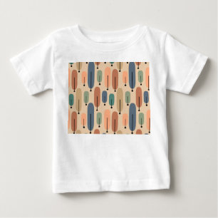 Camiseta Para Bebê Retro de Árvores Atômicas