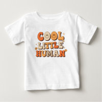 Retro dos anos 70 "Cool Little Human" Rosto Sorrid
