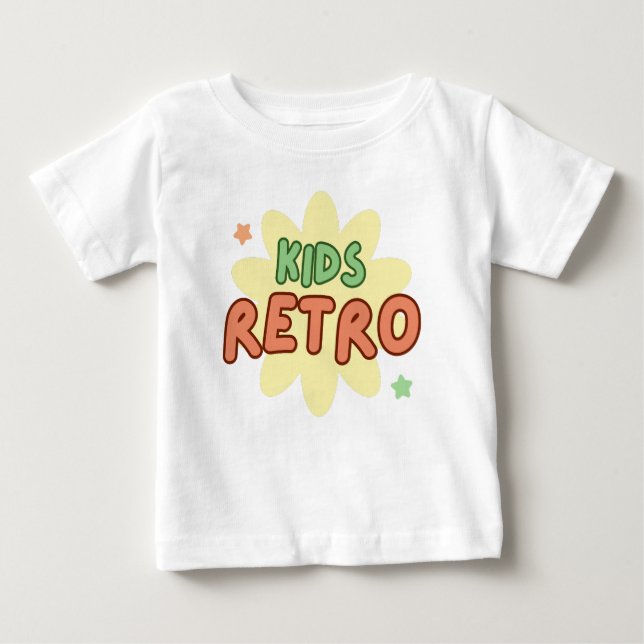 Camiseta Para Bebê Retro infantil (Frente)