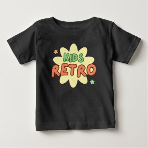 Camiseta Para Bebê Retro infantil