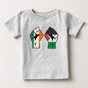 Camiseta Para Bebê Retro Irlanda - Revolução da Resistência à Solidar