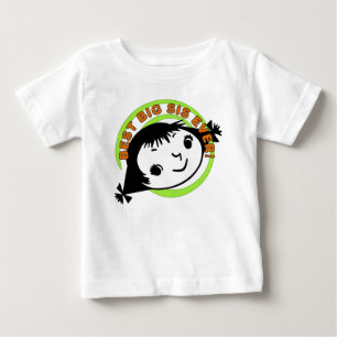 Camiseta Para Bebê Retro Melhor Irmã Nunca