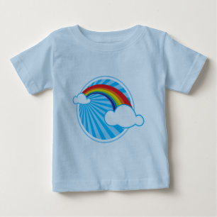 CAMISETA PARA BEBÊ RETRO RAINBOW