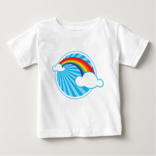 CAMISETA PARA BEBÊ RETRO RAINBOW