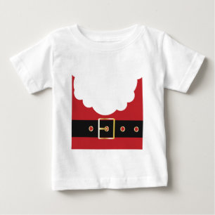 Camiseta Para Bebê retro santa claus