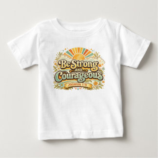 Camiseta Para Bebê Retro Sunshine Floral Versículo Bíblico Infantil C