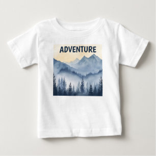 Camiseta Para Bebê Retro Vintage Ao Ar Livre