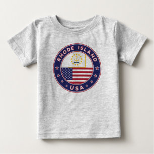 Camiseta Para Bebê Rhode Island