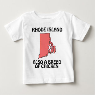 Camiseta Para Bebê Rhode Island - Também uma Raça de Galinha