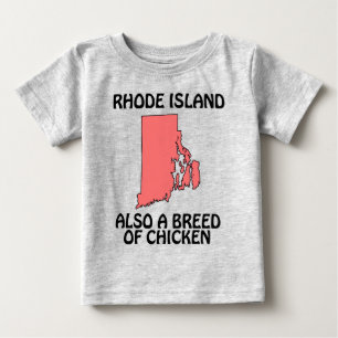Camiseta Para Bebê Rhode Island - Também uma Raça de Galinha