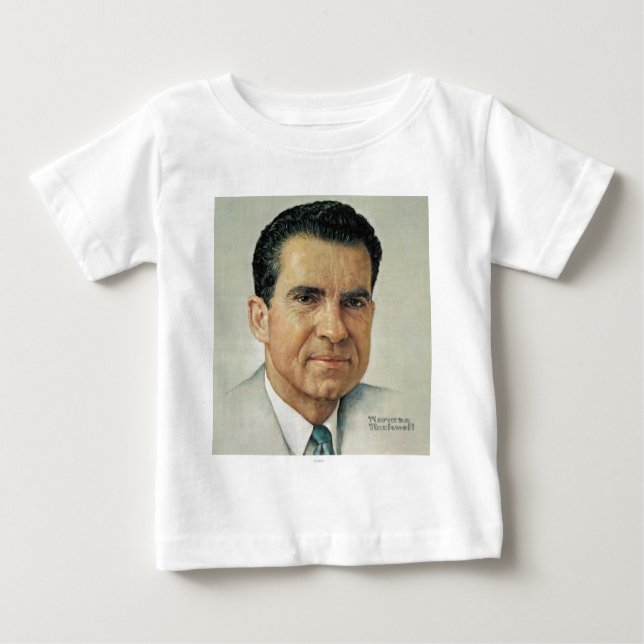 Camiseta Para Bebê Richard Milhouse Nixon (Frente)