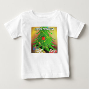 Camiseta Para Bebê Rick London Engraçado "Enfeite de Capuz" Árvore de