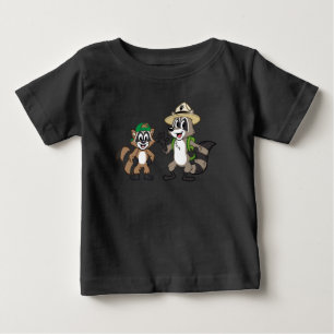 Camiseta Para Bebê Rick & Ricky da guarda florestal do rick da