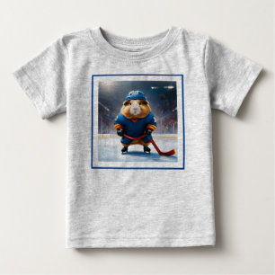 Camiseta Para Bebê Rink Rookie: O Porco do Hóquei no Gelo